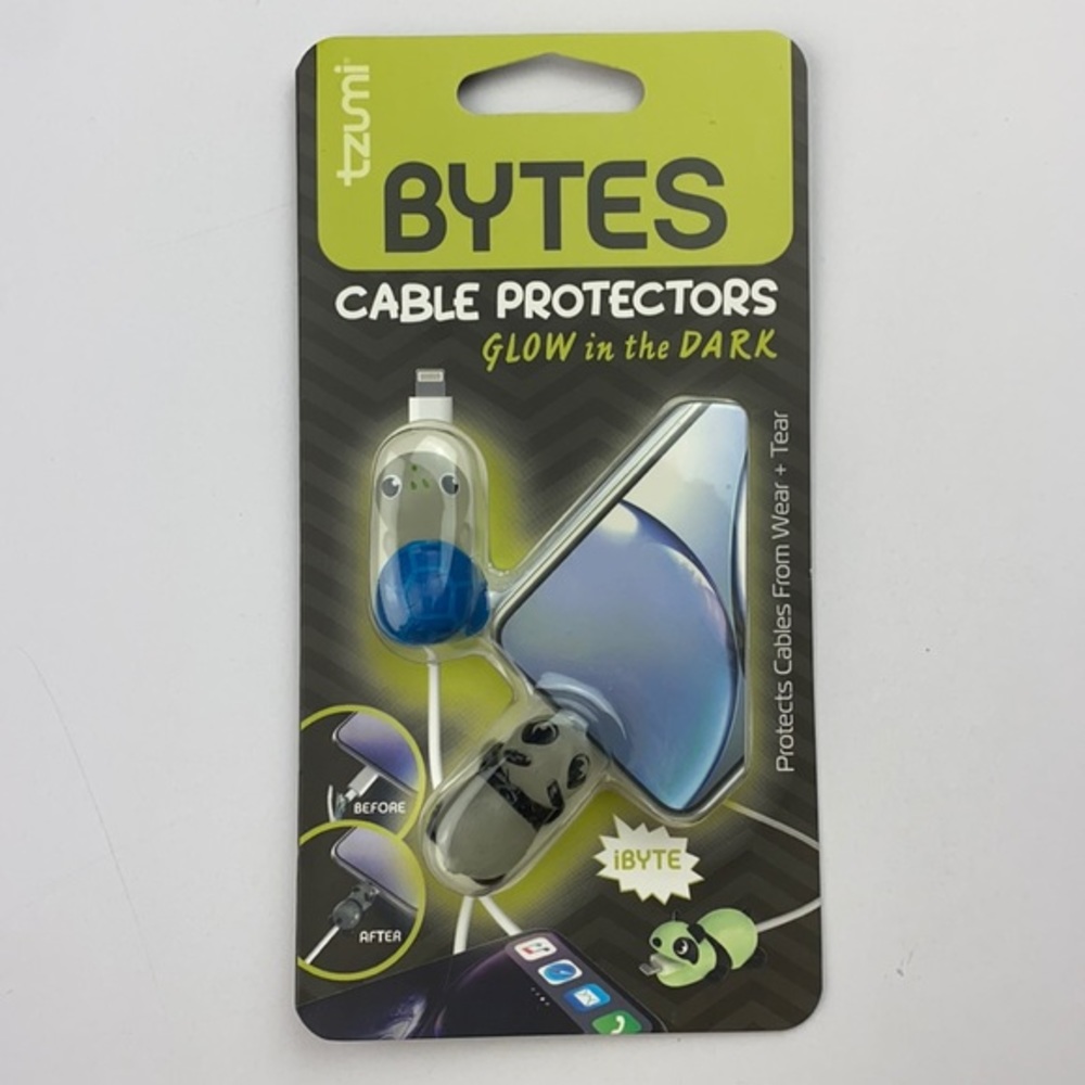 🔥5/$25🔥Tzumi Bytes Cable Protectors - Glow in the Dark